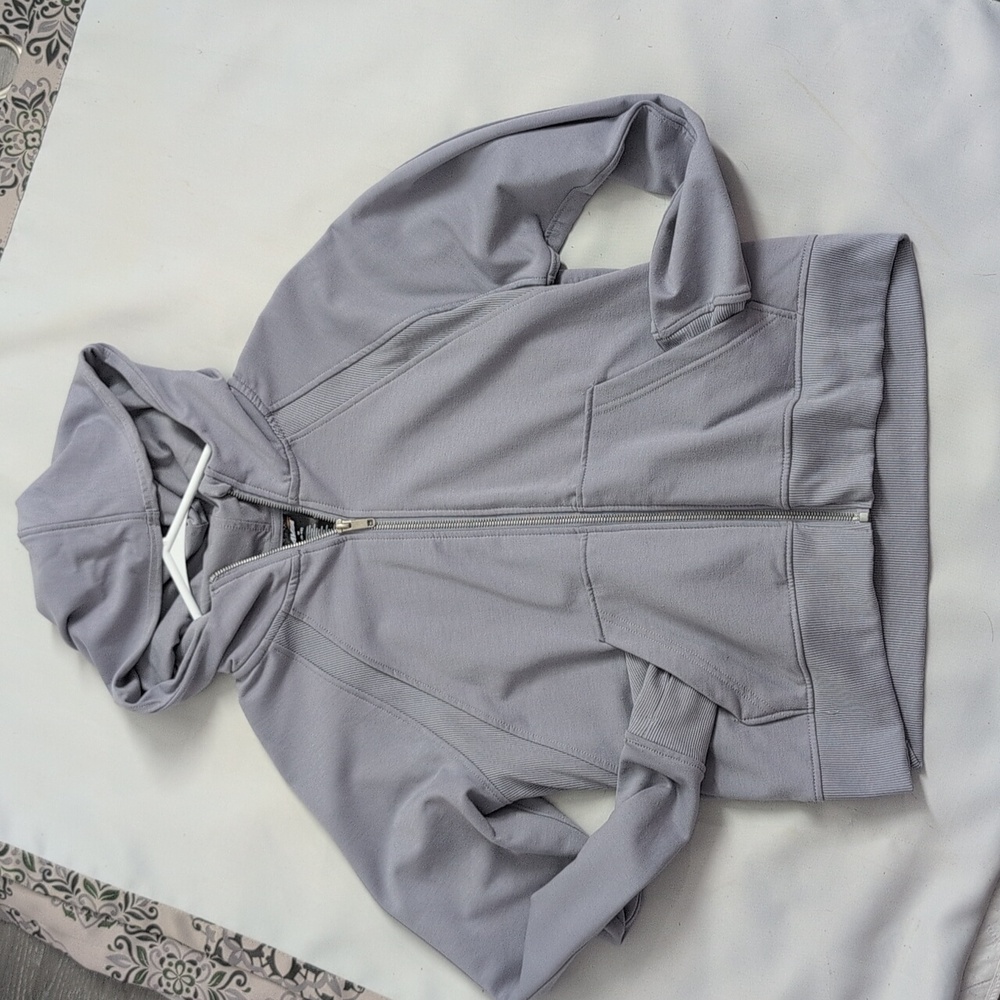 Avia Light Gray/blue Zip-Up Hoodie